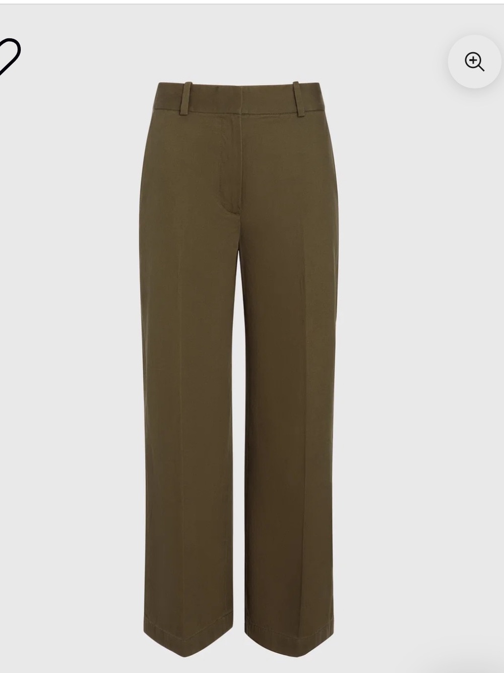 Club Monaco crop olive chino size 10